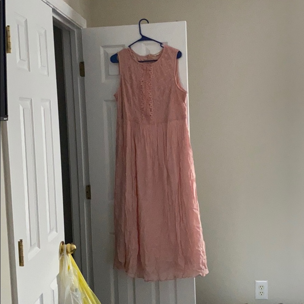 Pink maxi sundress